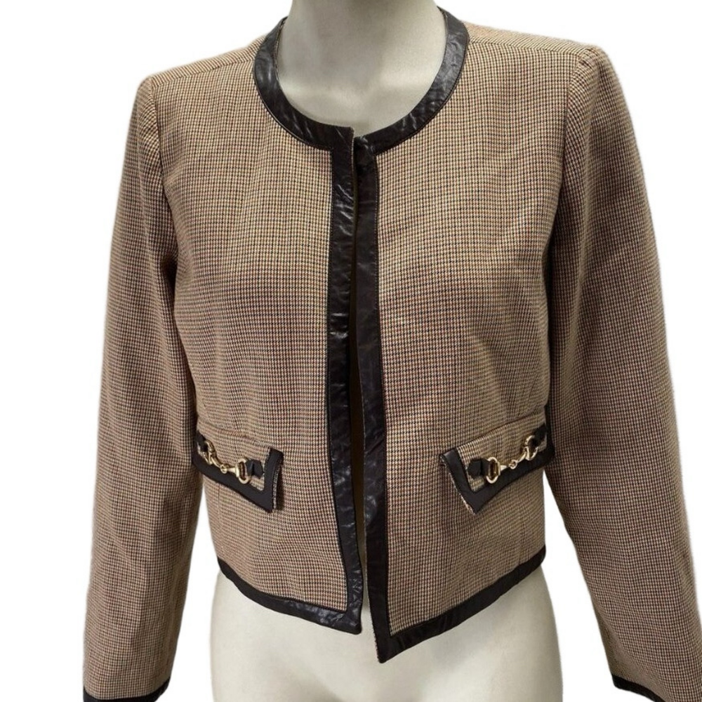 Derek Lam 10 Crosby × RTR Plaid Collarless Jacket – Size 2 (NWT)